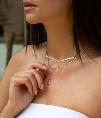 Zag Bijoux Gandy Gold Necklace