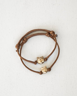 Pesci Che Volano Gatto Bronze Charm Bracelet