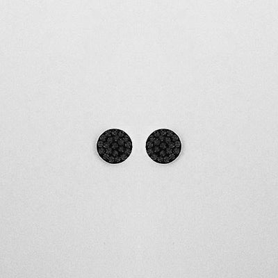 Gammie Black Zirconia Silver Stud Earring