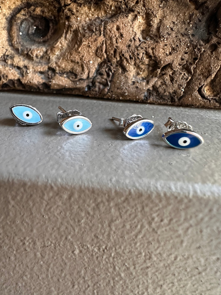 Gammie Eye Of Protection Silver Stud Earring