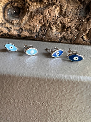 Gammie Eye Of Protection Silver Stud Earring