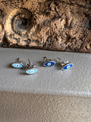 Gammie Eye Of Protection Silver Stud Earring