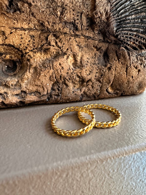 Gammie Gołd Plait Ring