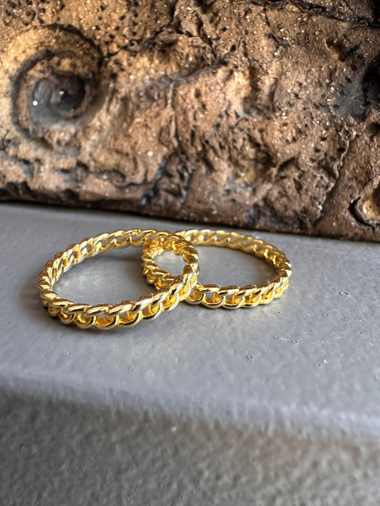 Gammie Gołd Plait Ring