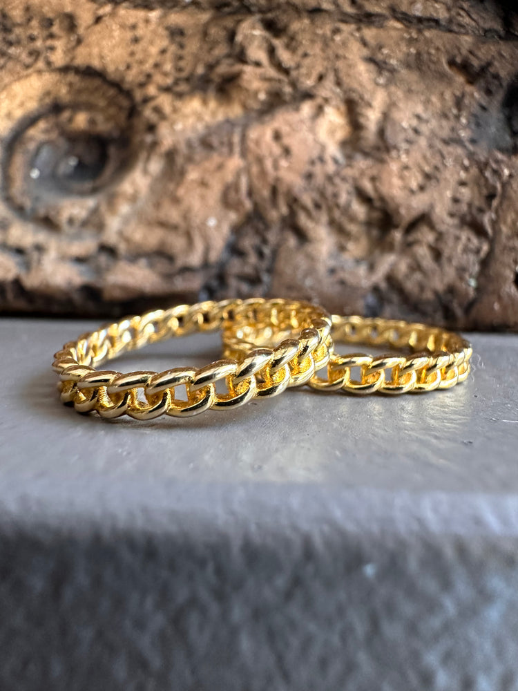 Gammie Gołd Plait Ring