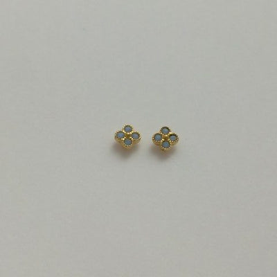 Gammie Blue Stone Stud Earring
