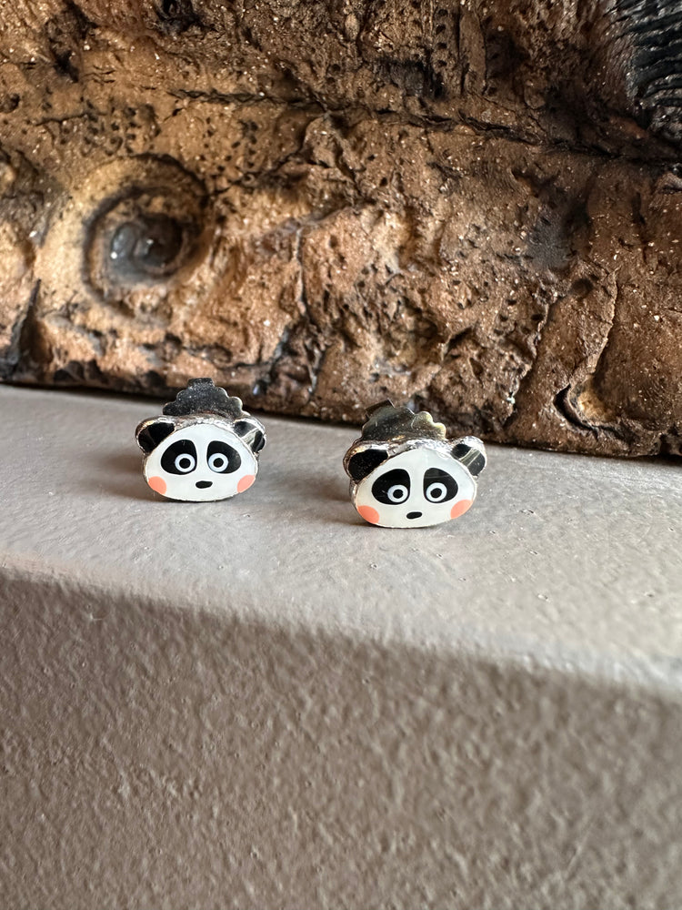 Tartata French Enamel Panda Earring