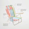 Sunnylife Beach Deluxe Folding Chair Utopia Multi