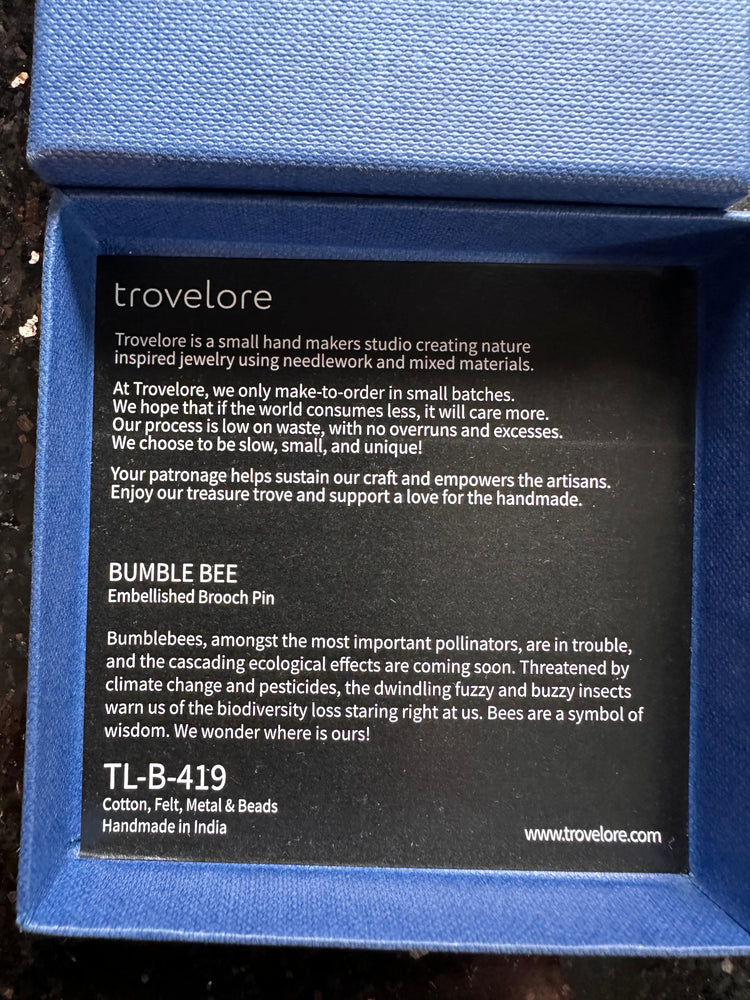 Trovelore Bumble Bee Brooch