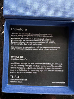 Trovelore Bumble Bee Brooch