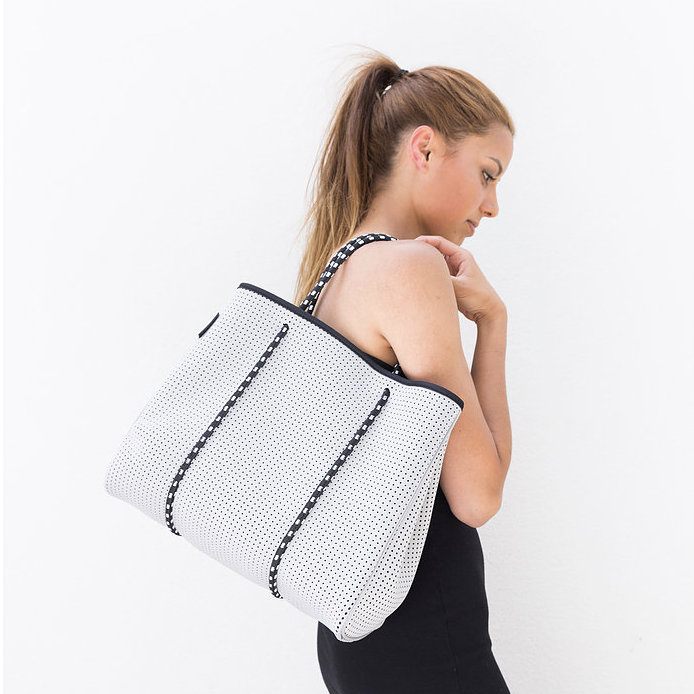 Prene Neoprene Portsea Bag Light Grey. King William Rd Adelaide