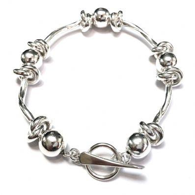 Silpada silver ball bracelet on sale