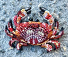 Trovelore Brooch Orange Stone Crab Brooch