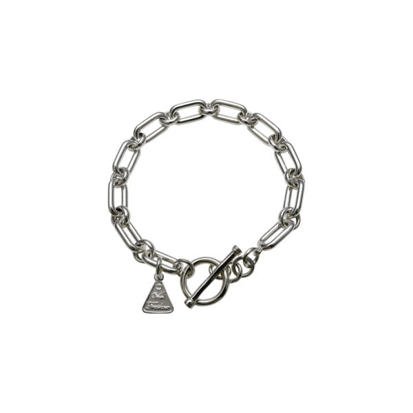 Von Treskow Alternating Link Silver Belcher Bracelet