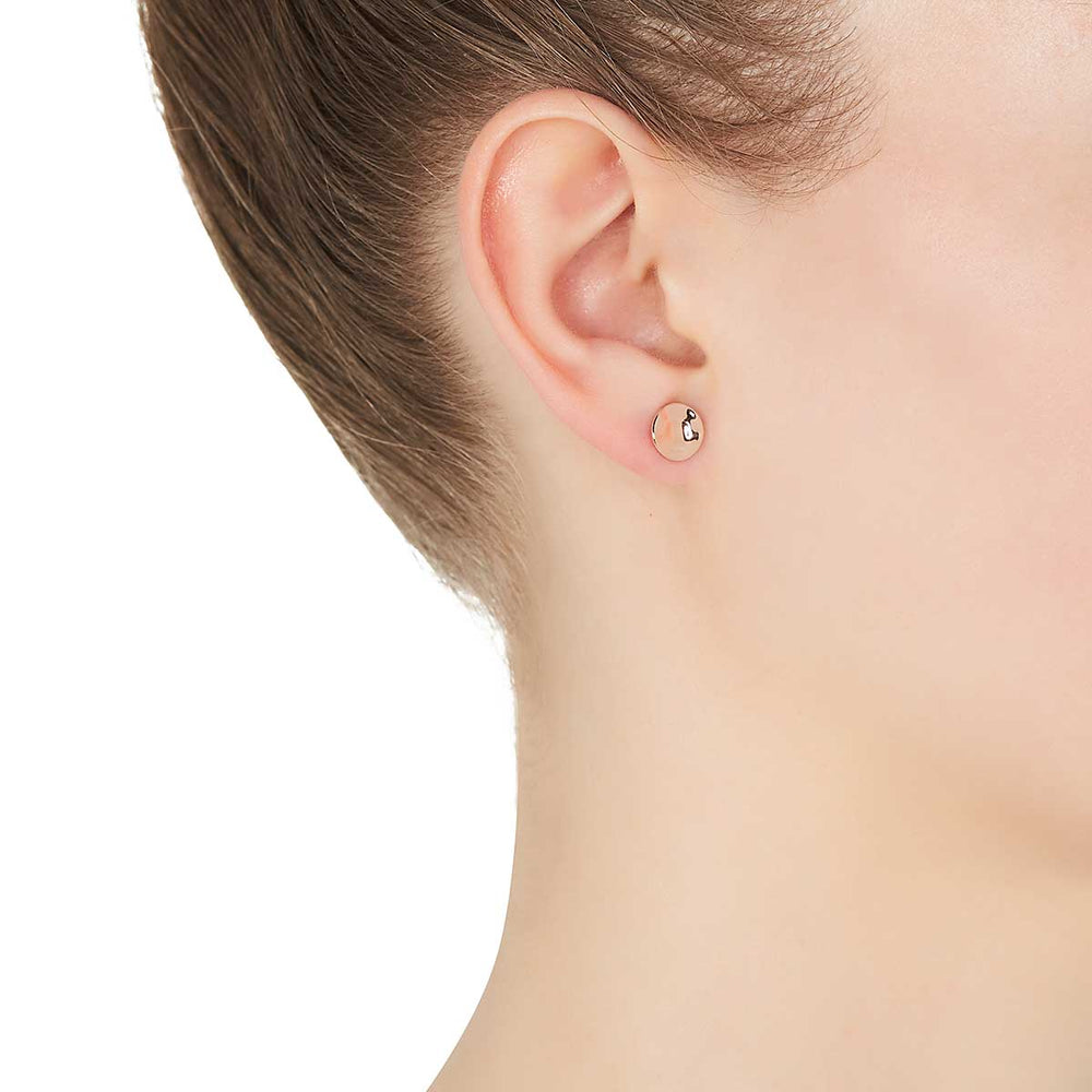 Najo Double Beat Stud Gold and Rose Gold Earring