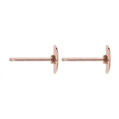 Najo Double Beat Stud Gold and Rose Gold Earring