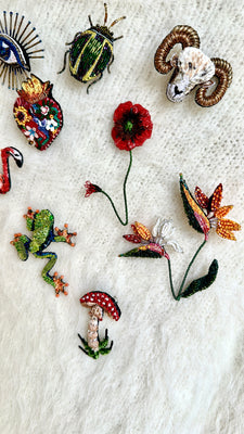 Trovelore Bird of Paradise Flower Brooch