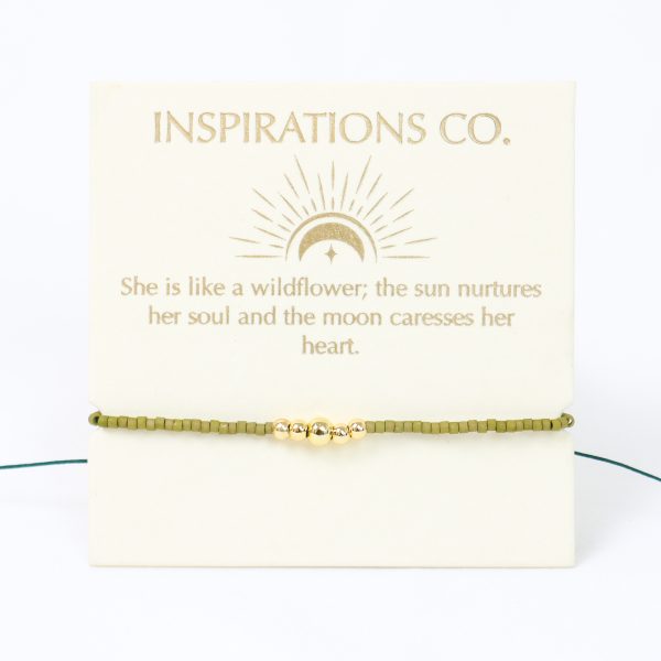 Love Lunamei Inspirations Bracelet Army and Gold