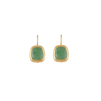 Bianc Muse Earring Green Aventurine