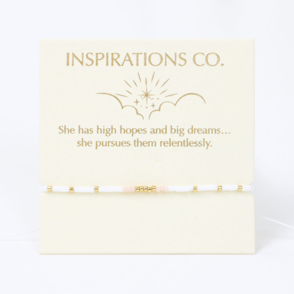 Love Lunamei Inspirations Bracelet White and Pink