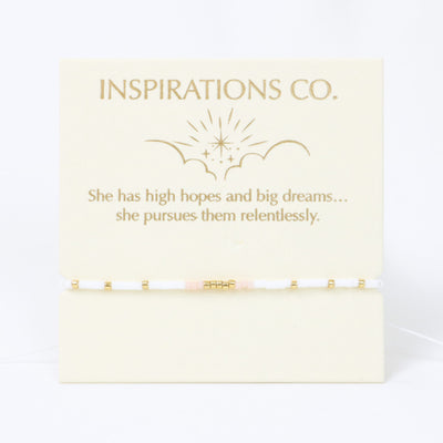 Love Lunamei Inspirations Bracelet White and Pink