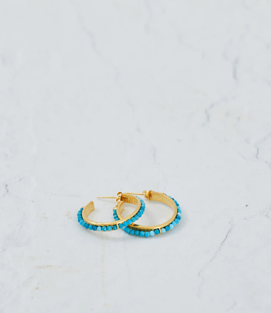 Patara Life Turquoise Hoop Earring