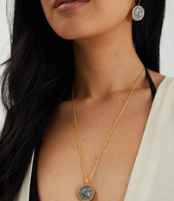 Patara Life Coin Sterling Silver Necklace