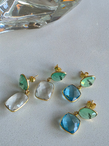 Gemajesty Crystal Quartz Drop Earring