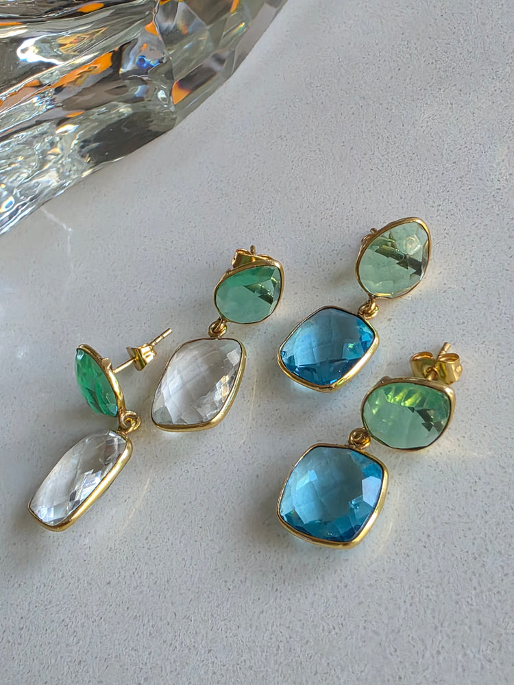 Gemajesty Crystal Quartz Drop Earring