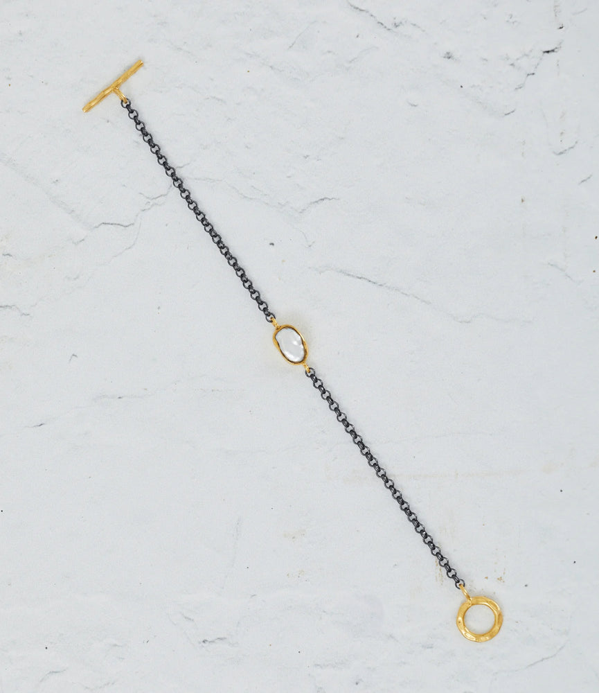 Patara Life Single Pearl Sterling Silver Bracelet