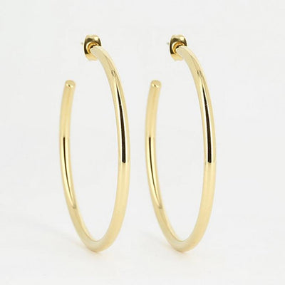 Zag Bijoux Aienora Large Gold Hoop Earrings