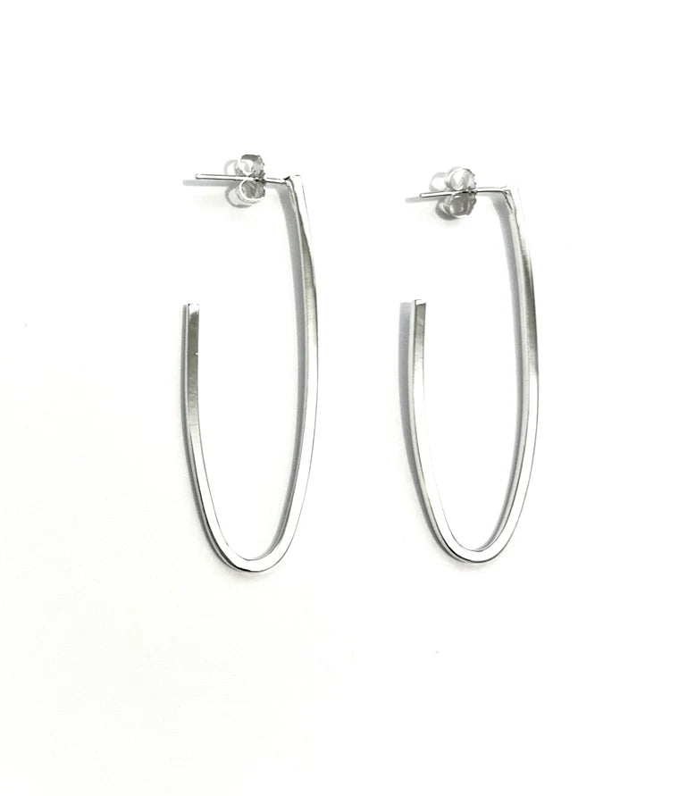 Ironclay Sterling Silver Curve Earrings