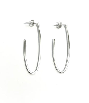 Ironclay Sterling Silver Curve Earrings