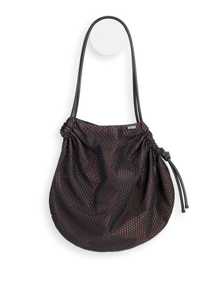 InZu Cocco Tote Bag Black Net Brick