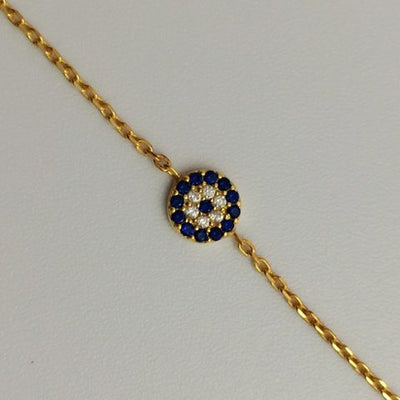 Gammie Evil Eye ( Eye Of Protection ) Fine Chain Bracelet