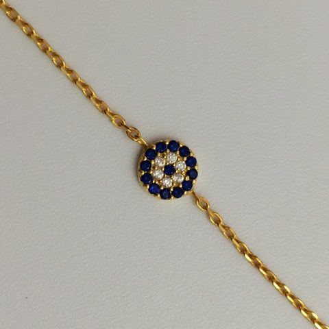 Gammie Evil Eye ( Eye Of Protection ) Fine Chain Bracelet