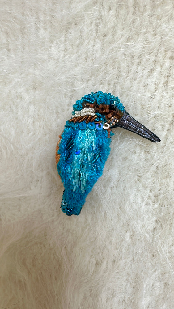 Trovelore River Kingfisher Brooch