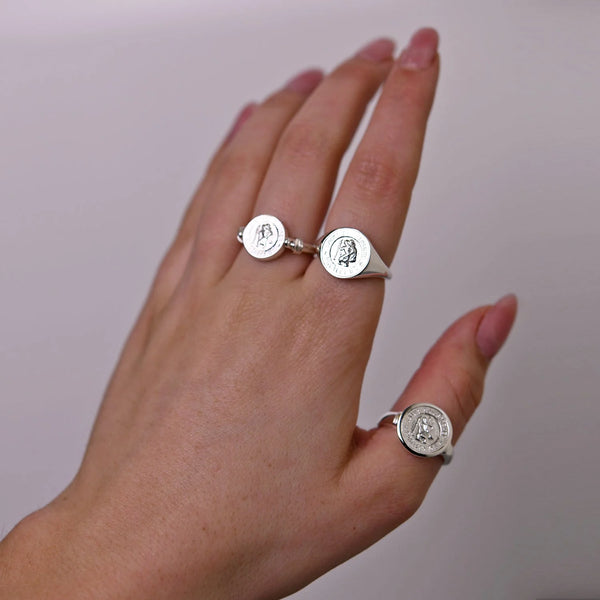 Von Treskow Round St Christopher Ring