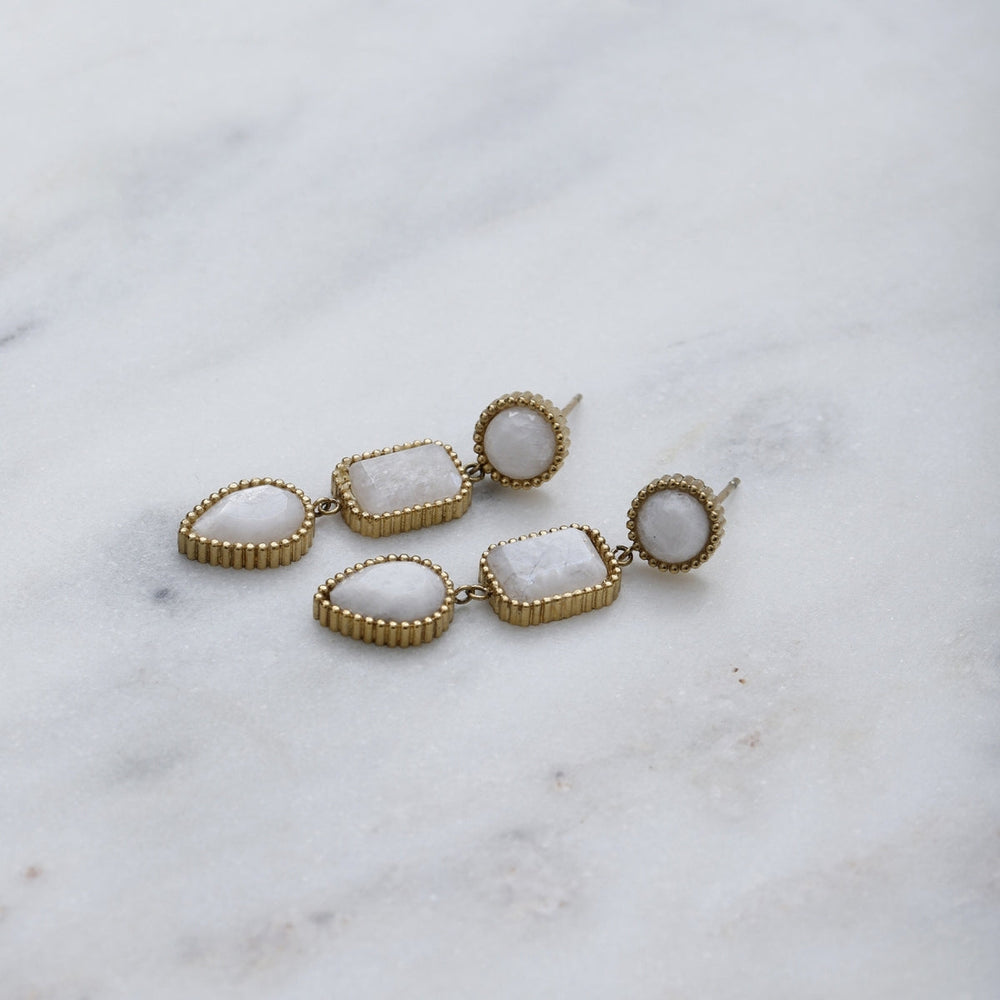 AEC Paris Persephone Moonstone Earrings