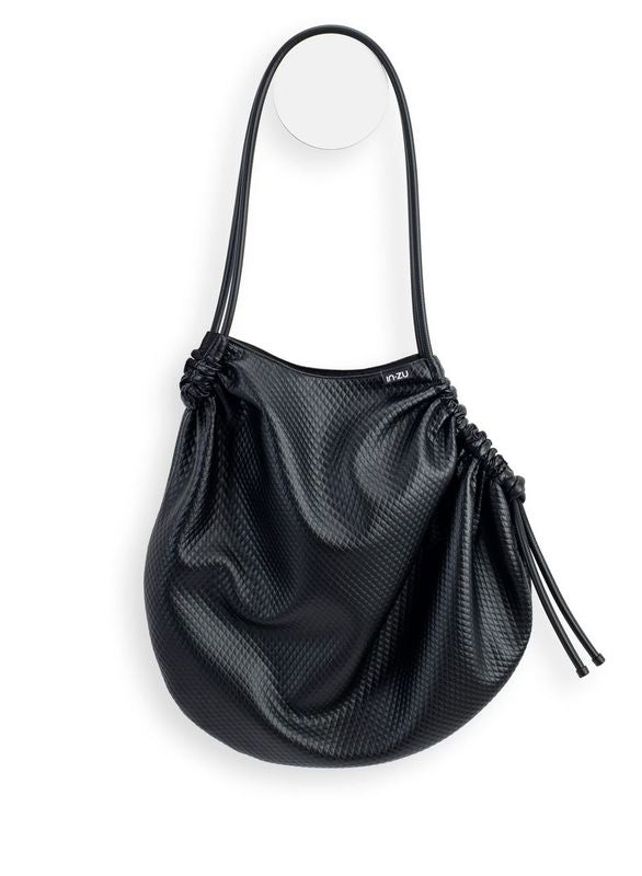 InZu Cocco Tote Bag Black Rhombus