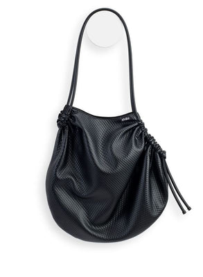 InZu Cocco Tote Bag Black Rhombus