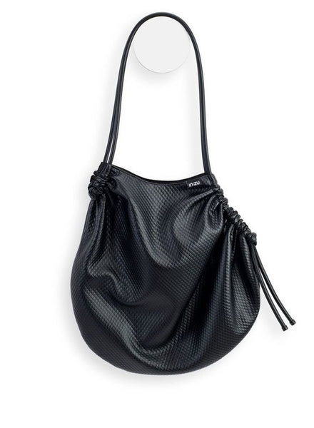 InZu Cocco Tote Bag Black Rhombus