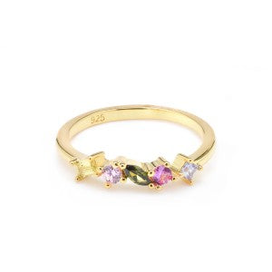 Gammie Gold Multi Stone Ring