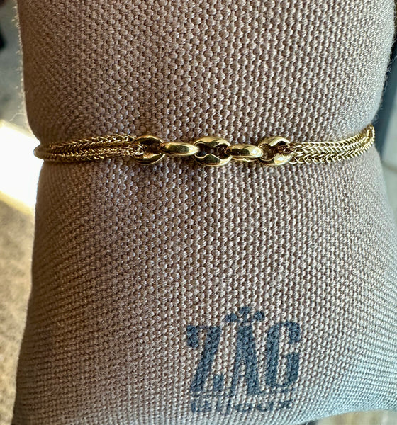 Zag Bijoux Carl Gold Bracelet