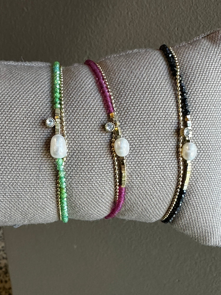 Zag Bijoux Candy Double Semi-precious Gold Bracelet
