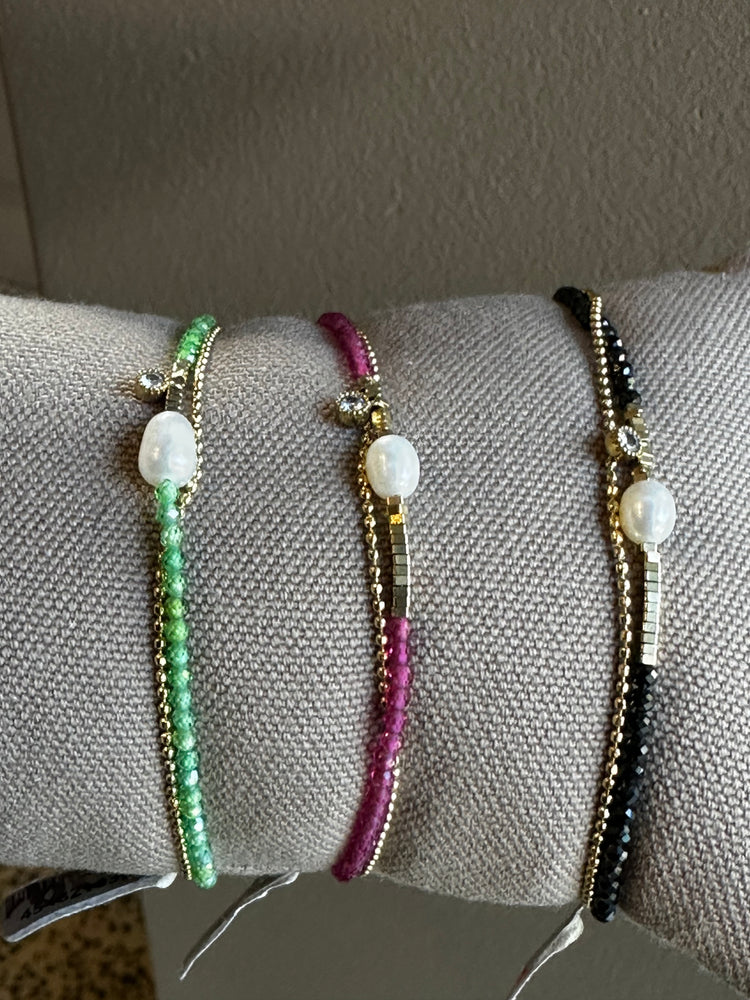 Zag Bijoux Candy Double Semi-precious Gold Bracelet