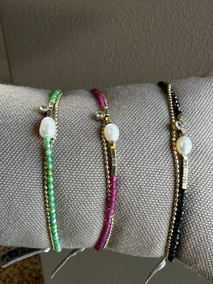 Zag Bijoux Candy Double Semi-precious Gold Bracelet