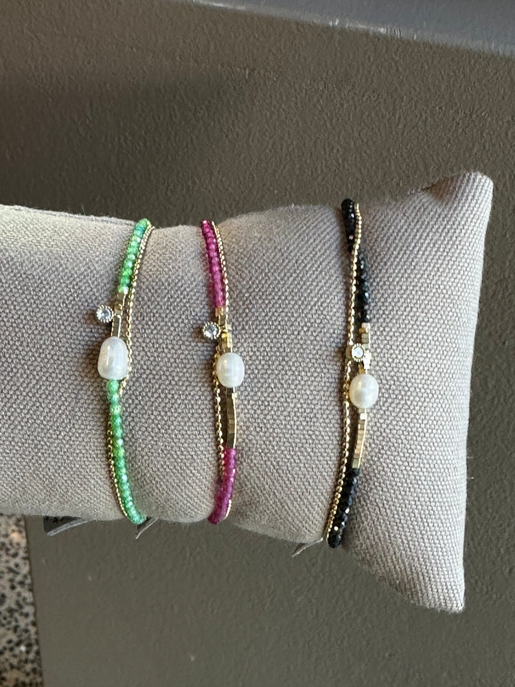 Zag Bijoux Candy Double Semi-precious Gold Bracelet