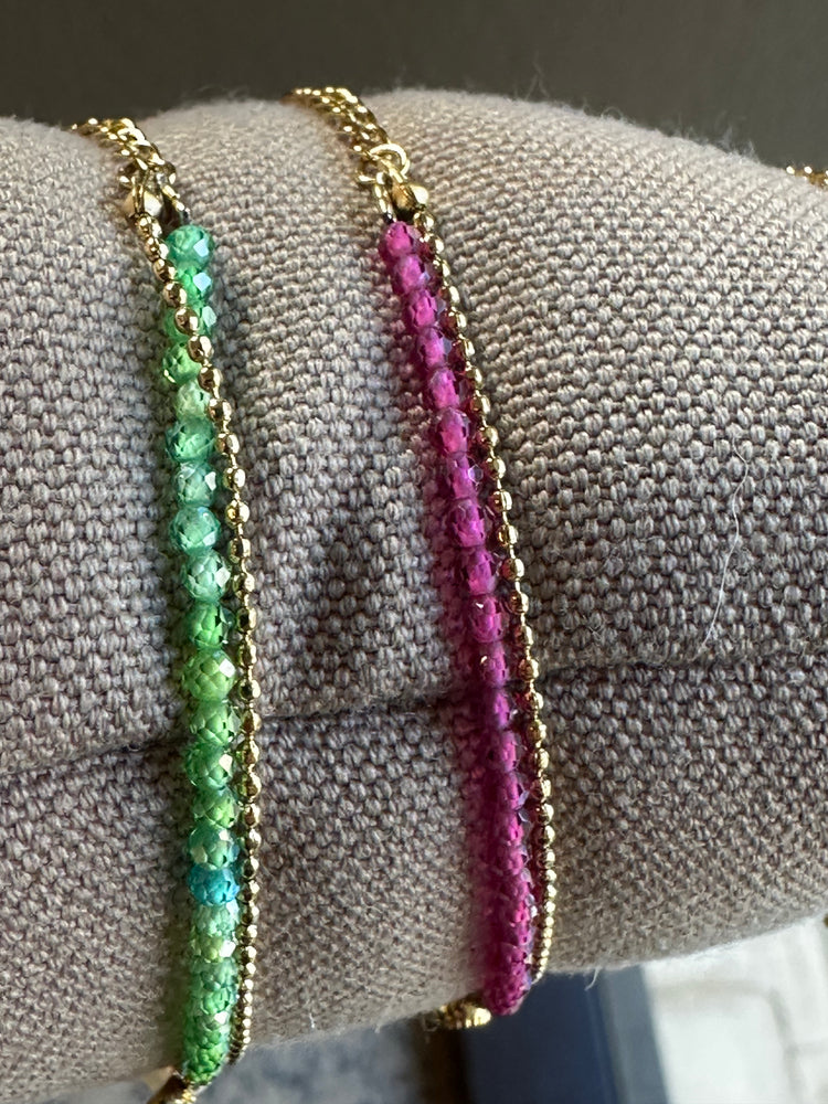 Zag Bijoux Candy Double Semi-precious Gold Bracelet