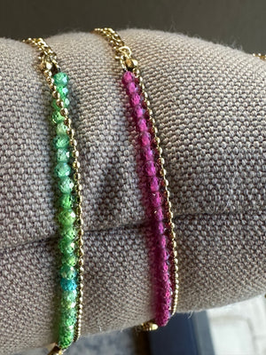Zag Bijoux Candy Double Semi-precious Gold Bracelet